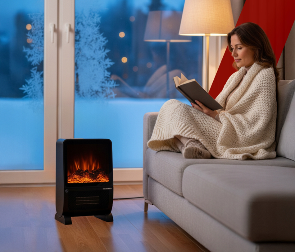 kvalitný ohrievač s efektom krbu